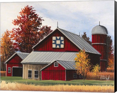Framed Fall Barn Print