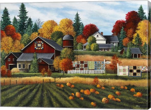 Framed Autumn on the Farm Print