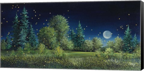 Framed Fireflies Print