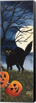 Framed Black Cat Print