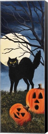 Framed Black Cat 2 Print