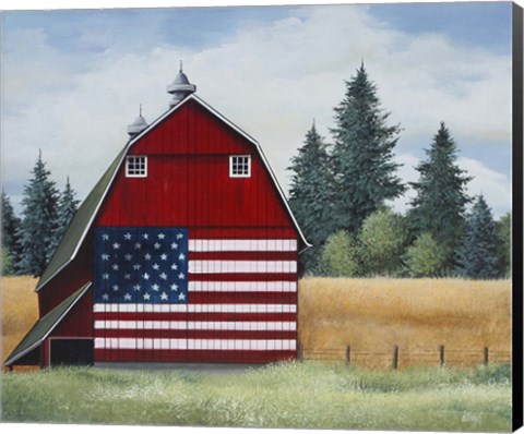 Framed Americana Barn Print