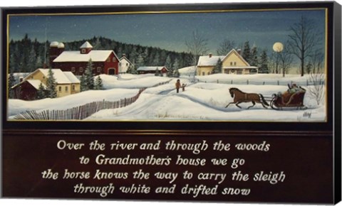 Framed Over the River Print