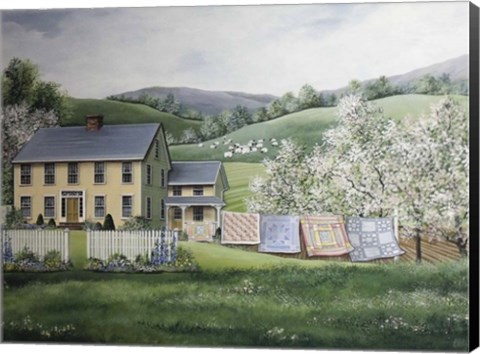 Framed Spring House Print