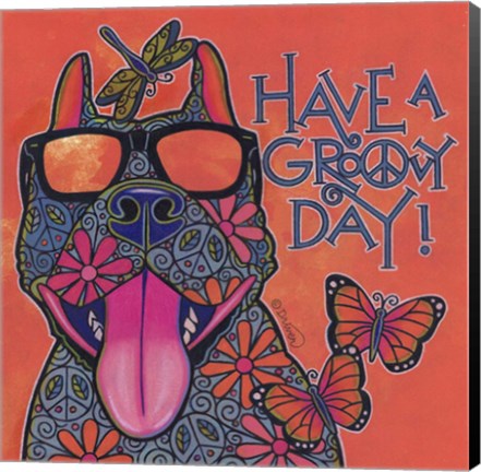 Framed American Staffordshire Terrier Print