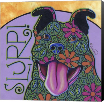 Framed Pit Bull III Print