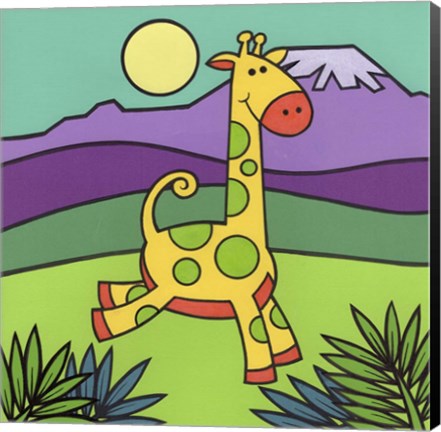 Framed Giraffe Print