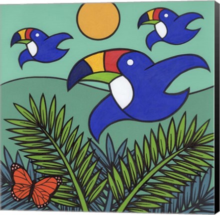 Framed Toucans Print