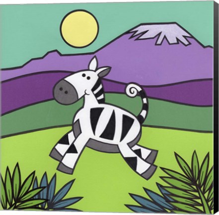 Framed Zebra Print