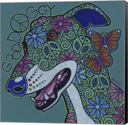 Framed Greyhound 2 Print