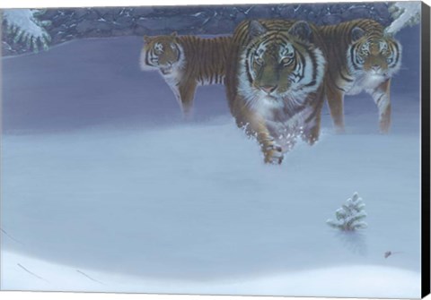 Framed Night Hunt Print