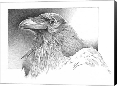 Framed Ravens Head Print