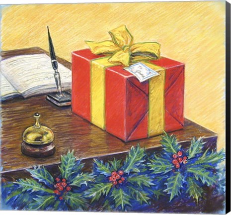 Framed Christmas Package Print