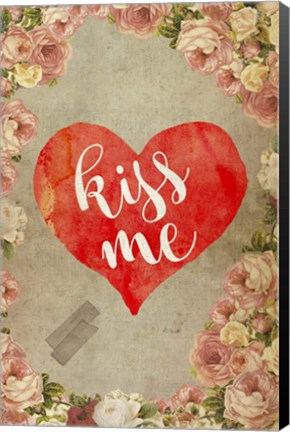 Framed Kiss Me Print