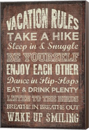 Framed Vaca Rules Print