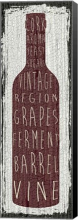 Framed Wine Sign IV Print