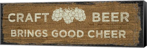 Framed Craft Beer Sign I Print