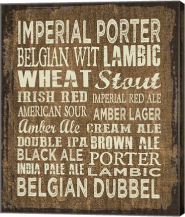 Framed Craft Beer Sign II Print