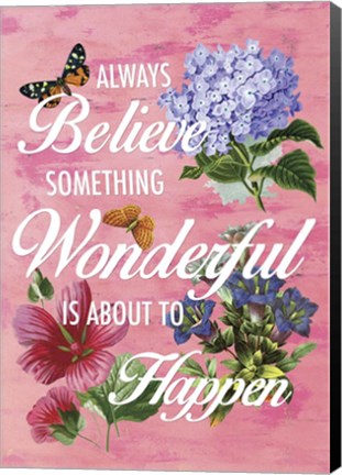 Framed Believe 3F Print