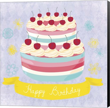 Framed BDay Cake Print