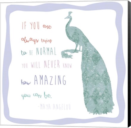 Framed Peacock2 Print