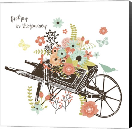 Framed Wheelbarrow Print