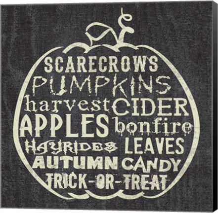 Framed Pumpkin 2 Print