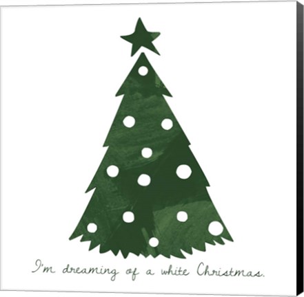 Framed White Christmas Print