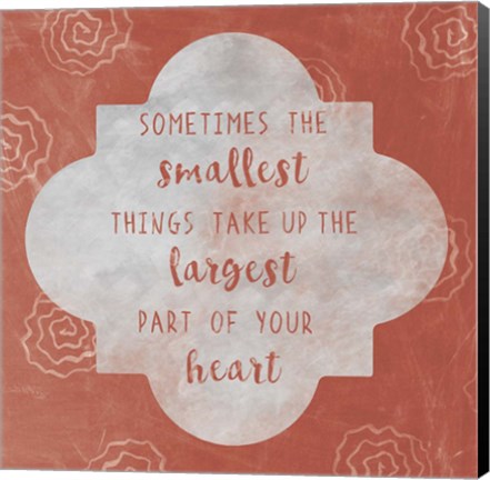 Framed Large Heart Print