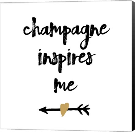 Framed Champagne Print