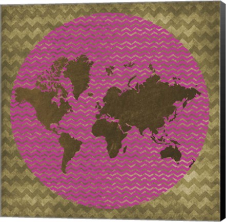 Framed World Chevron Print