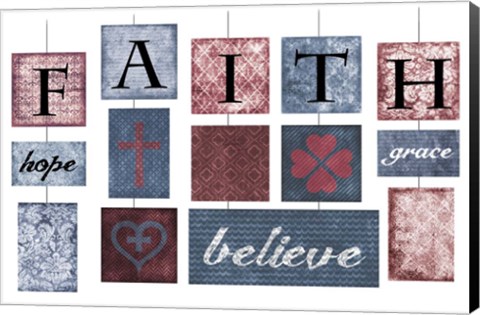 Framed Faith Believe Print