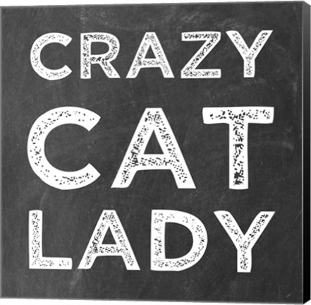Framed Crazy Cat Print