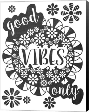Framed Good Vibes Print