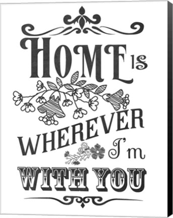 Framed Love Home Print