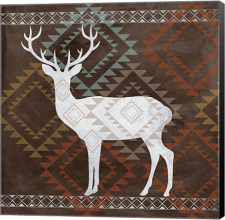 Framed Deer Silhouette Print