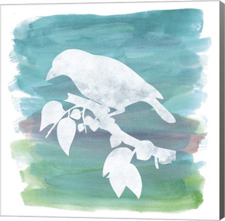 Framed Watercolor Bird 2 Print