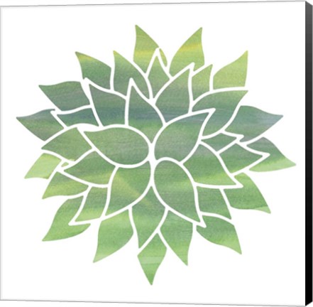 Framed Watercolor Flower 4 Print