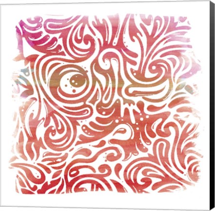 Framed Watercolor Pattern 2 Print