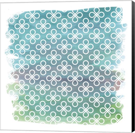 Framed Watercolor Pattern 4 Print