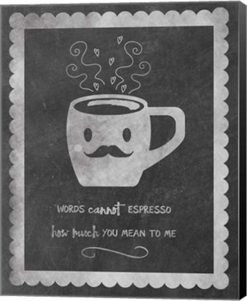 Framed Face Coffee Print