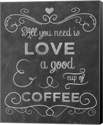 Framed Love Coffee Print