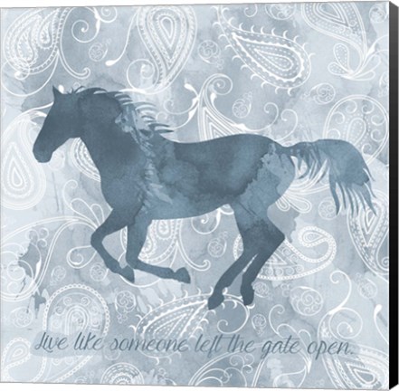 Framed Horse Live Print