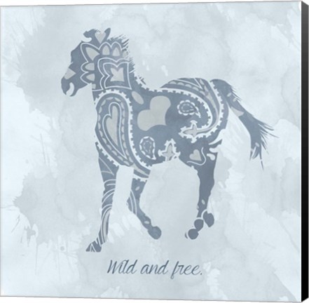 Framed Horse Wild Print