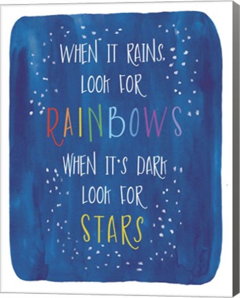 Framed Rain-Stars Print