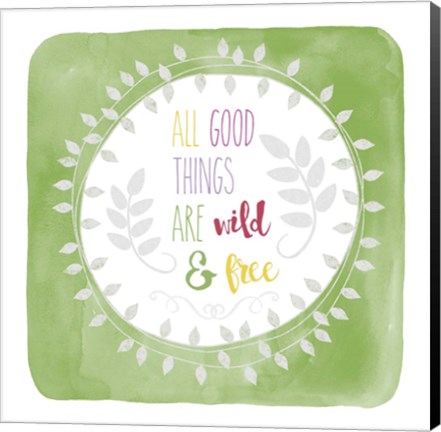 Framed Wild &amp; Free Print