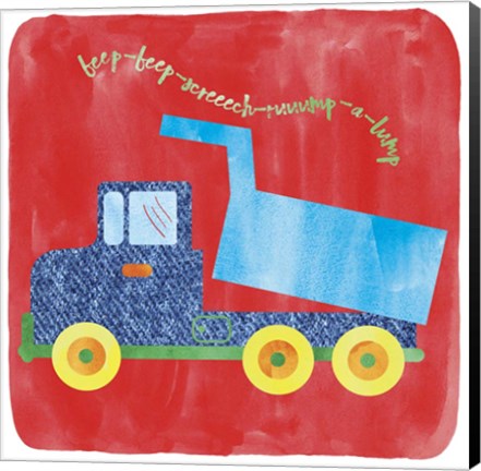 Framed Dump Truck Print