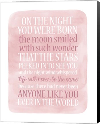 Framed Girl Night Born Print