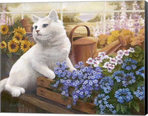 Framed Guardian Of The Greenhouse Print