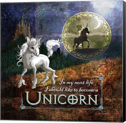 Framed Unicorn Print